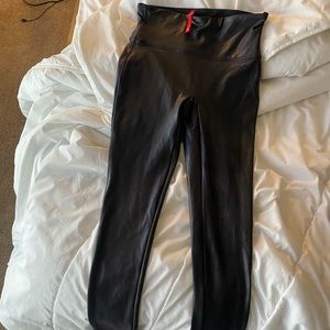 Black Faux leather leggings
